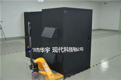 我司21號發(fā)貨浙江，為浙江某公司提供定制款恒溫恒濕戶外投影儀安裝柜(圖1)